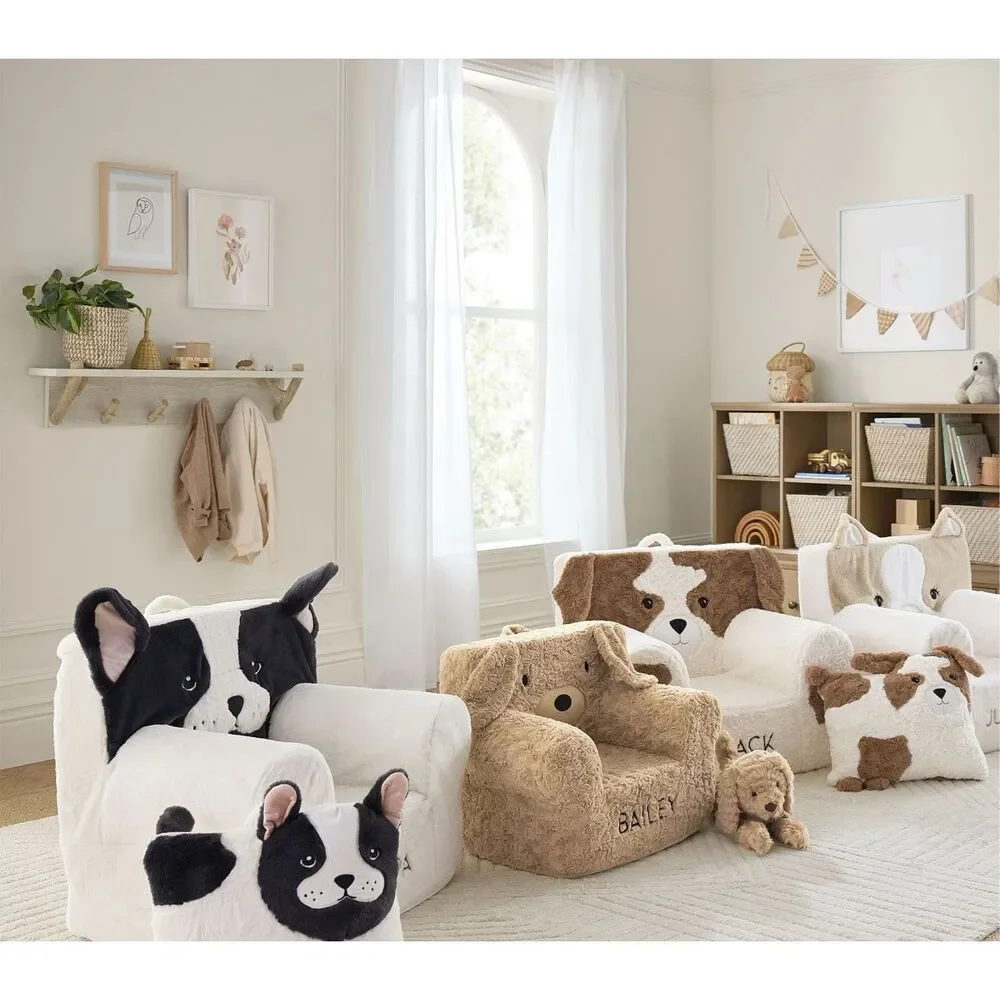 Pottery Barn Kids Anywhere Chair Cozy Critter Pippa Frenchie Slipcover Only